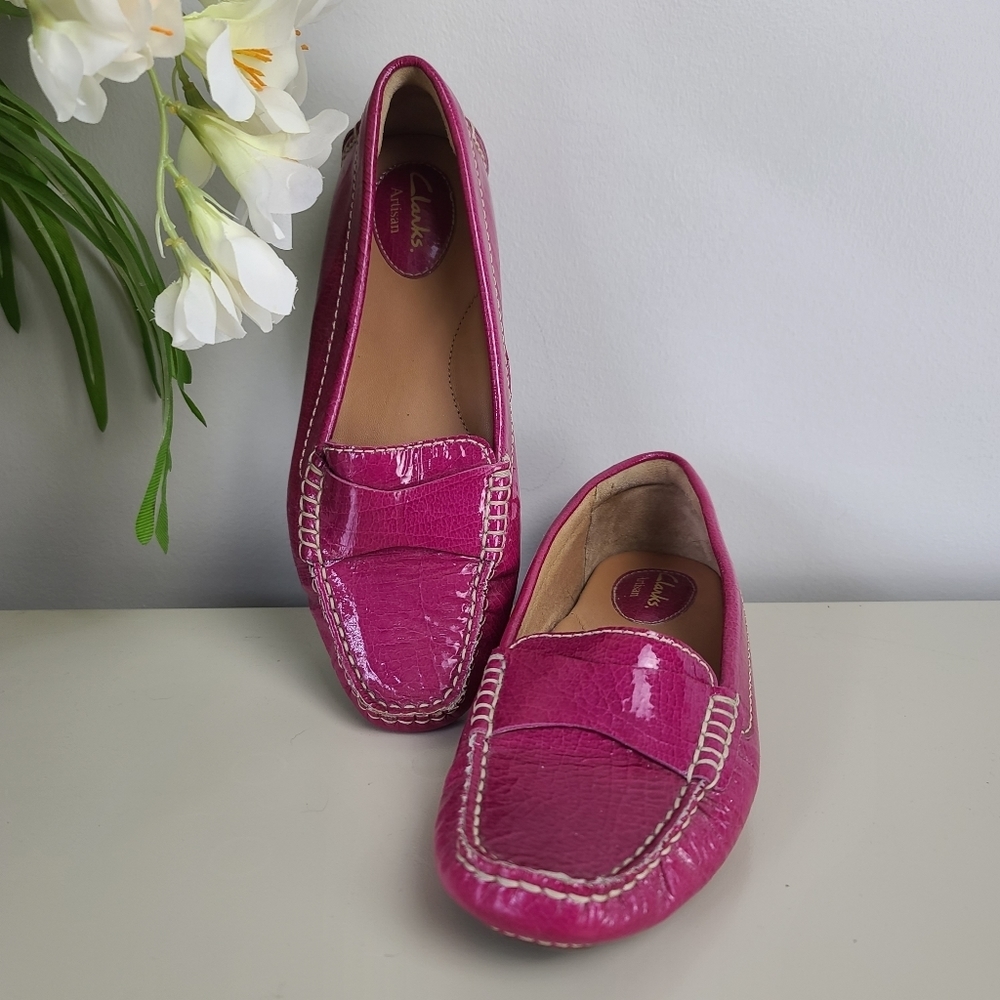 Clarks Artisan Pink Luxury Slip On Comfort Loafer